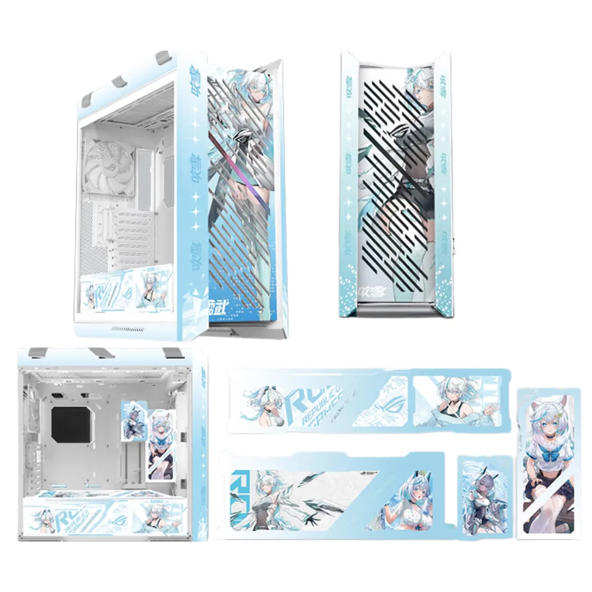 ASUS ASUS ROG GX601S Strix Snow Custom Mid-Tower Case Blue — photo du produit