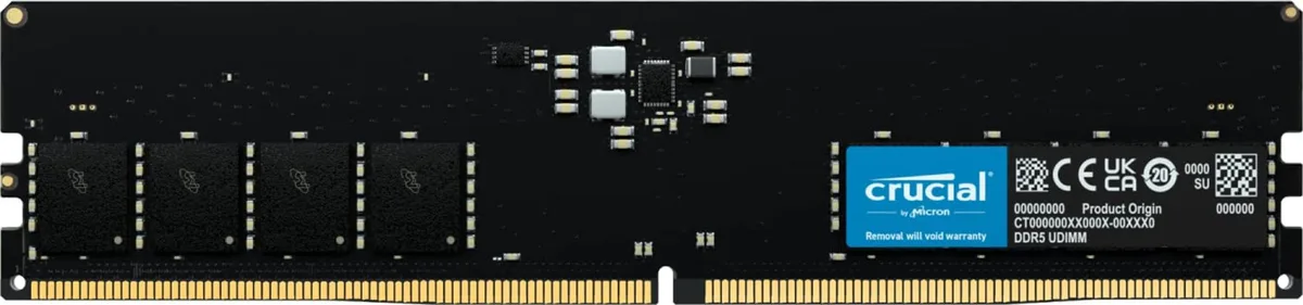 Crucial Crucial 32GB DDR5 5600MT/s Desktop Memory CT32G56C46U5 — photo du produit