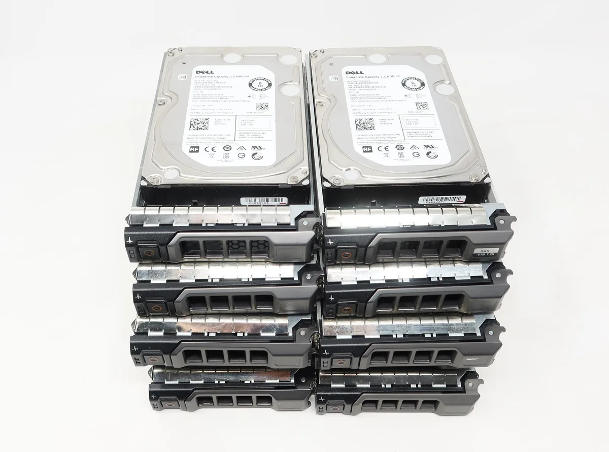 Dell 6 TB 3.5 inch SAS hard drive with server caddy