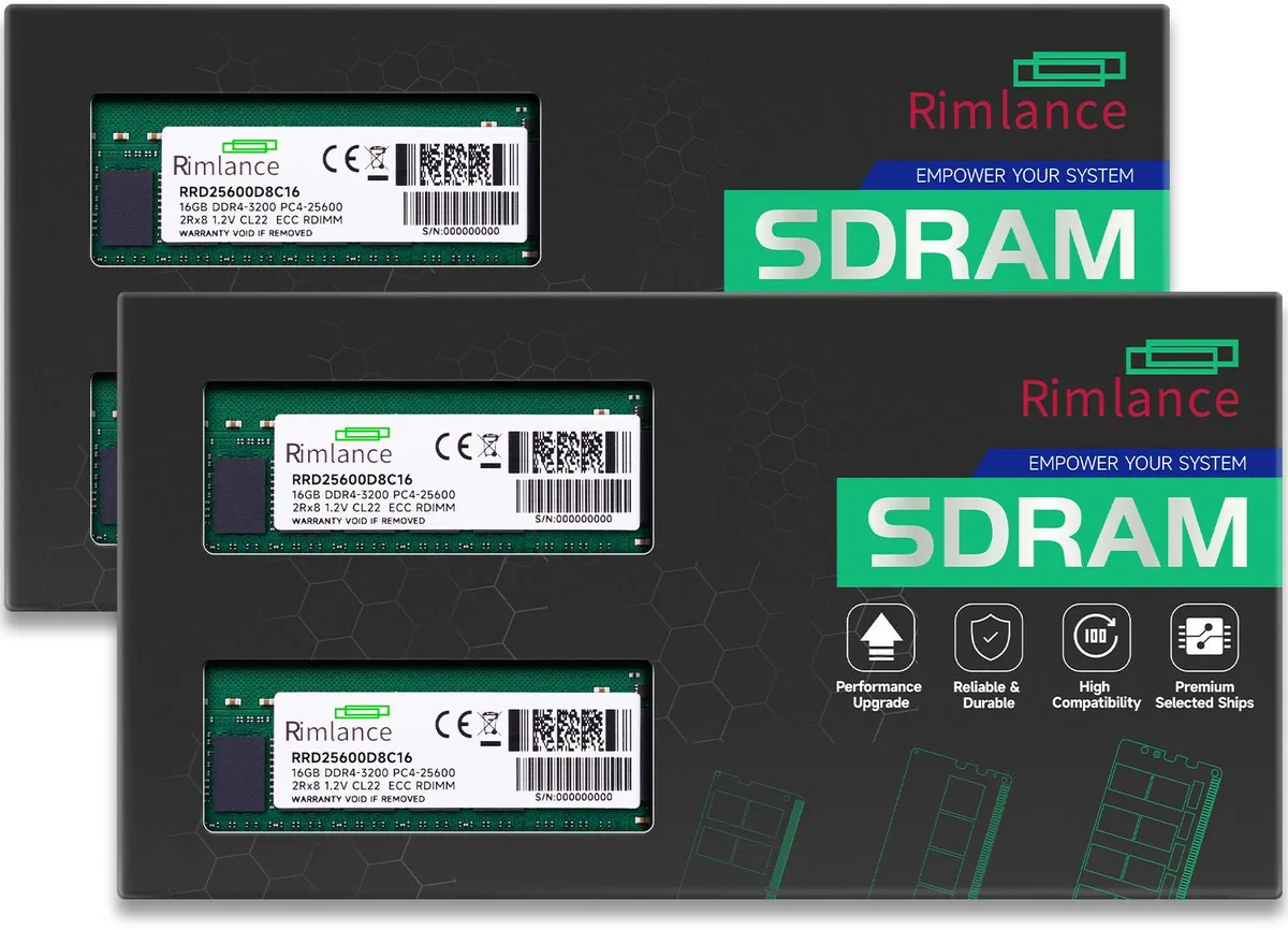 RIMLANCE RIMLANCE 64GB (4x16GB) DDR4 3200 ECC RDIMM Dell PowerEdge XR11 — product photo