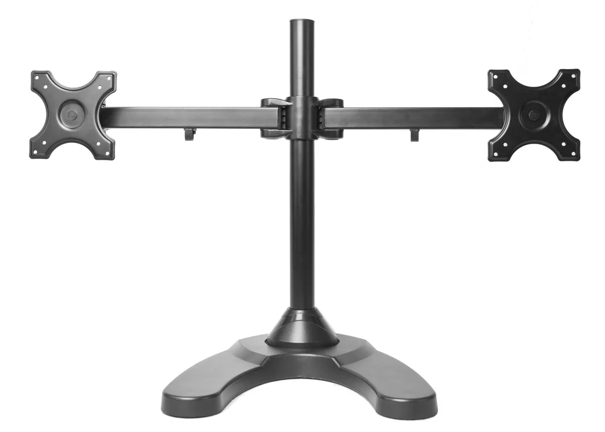 MonMount MonMount LCD-6460B dual monitor stand weighted base 24" black — φωτογραφία προϊόντος