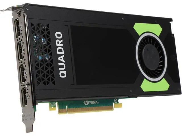 Full-height single-slot card with blower cooler and four DisplayPort outputs
