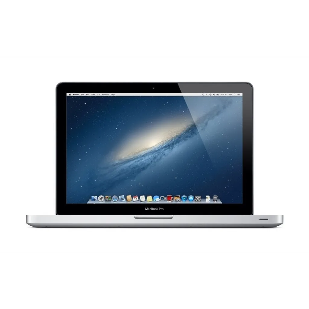 Silver 13.3 inch MacBook Pro clamshell laptop with non-touch display