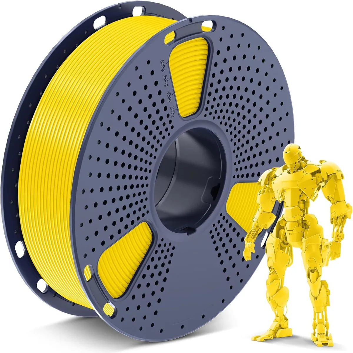 BFKK BFKK PLA Filament 1.75mm Yellow 1kg Spool 3D Printers Accessory — 제품 사진