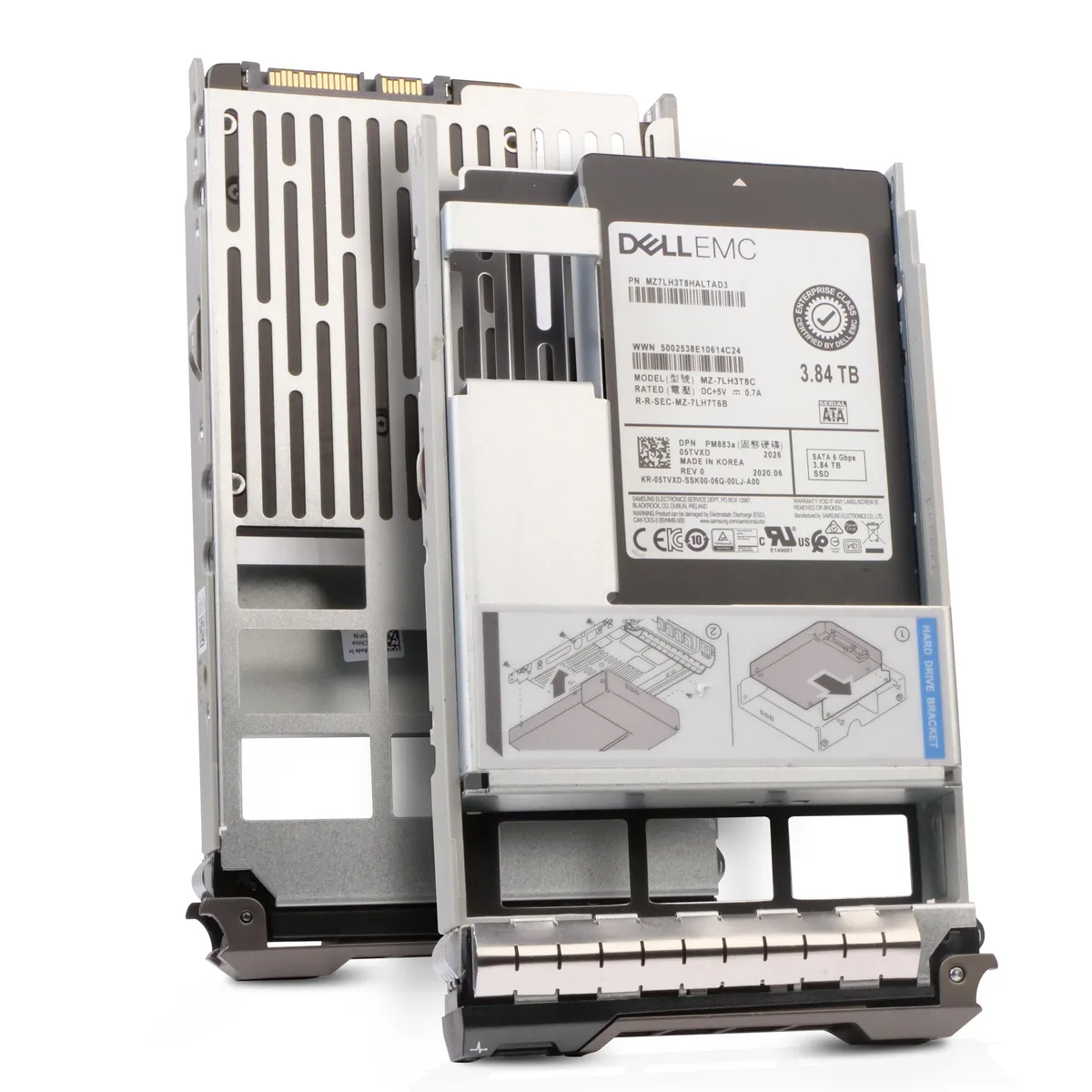 DELL DELL 05TVXD 3.84TB SATA 2.5in G13 Hybrid 3.5in enterprise SSD — productfoto