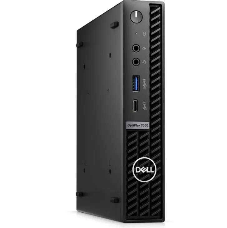 Small black Dell OptiPlex 7000 Micro desktop unit, Grade A condition