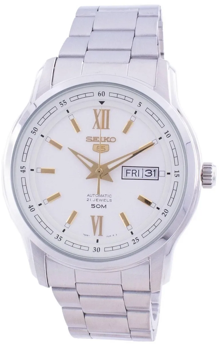 Seiko Seiko 5 Automatic White Dial SNKP15K1 Men's Watch — product photo