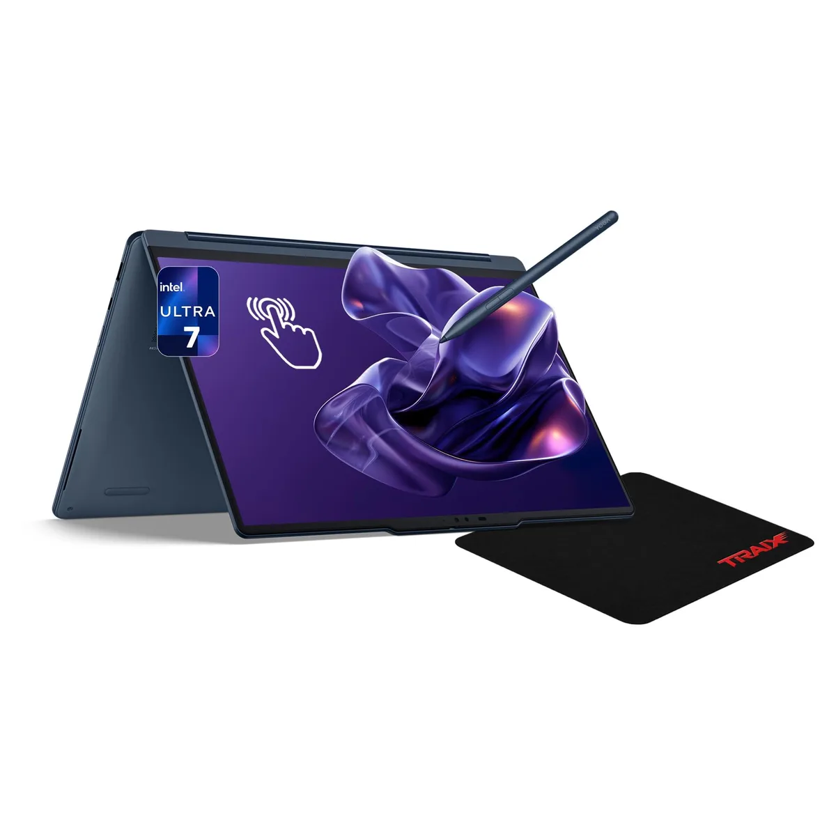 Cosmic Blue 2-in-1 laptop with 360-degree hinge and 14-inch touchscreen