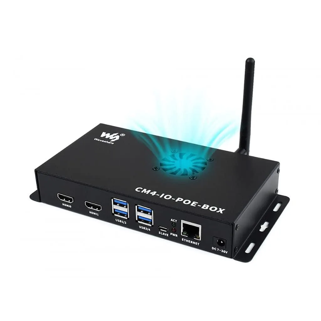 LORDWORLD LORDWORLD CM4 PoE Mini-Computer Metal Case Fan — 제품 사진