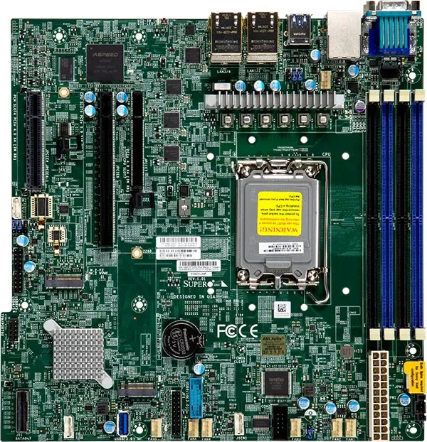 Supermicro Supermicro MBD-X13SCH-LN4F-O LGA 1700 mATX server motherboard — صورة المنتج