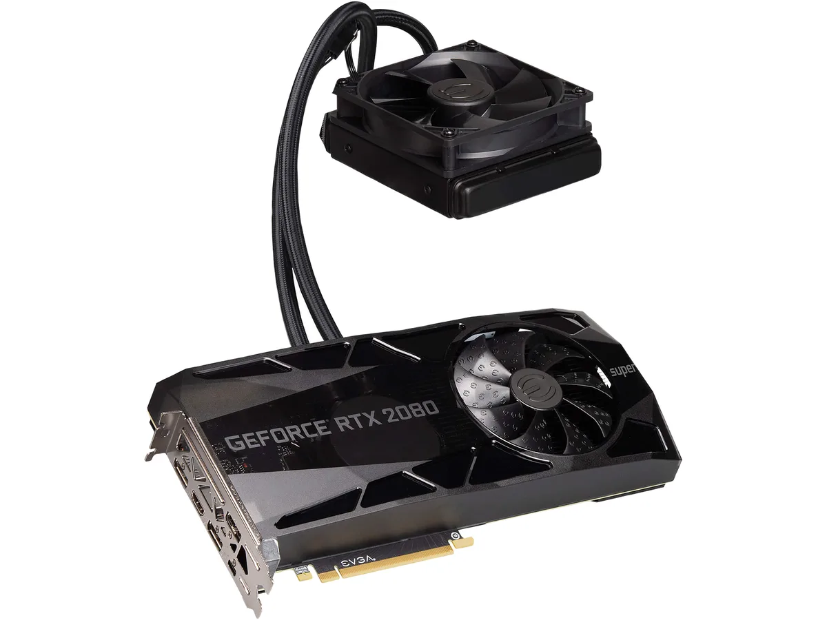 EVGA EVGA GeForce RTX 2080 SUPER FTW3 HYBRID 08G-P4-3288-KR graphics card — photo du produit