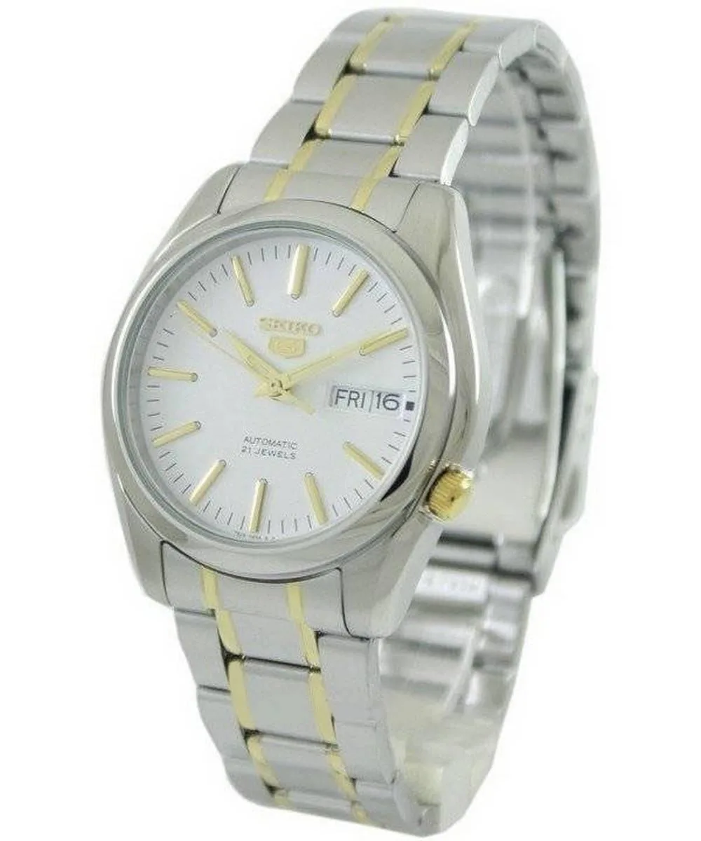 Seiko Seiko 5 Automatic 21 Jewels SNKL47 White Dial Stainless Steel Watch — product photo