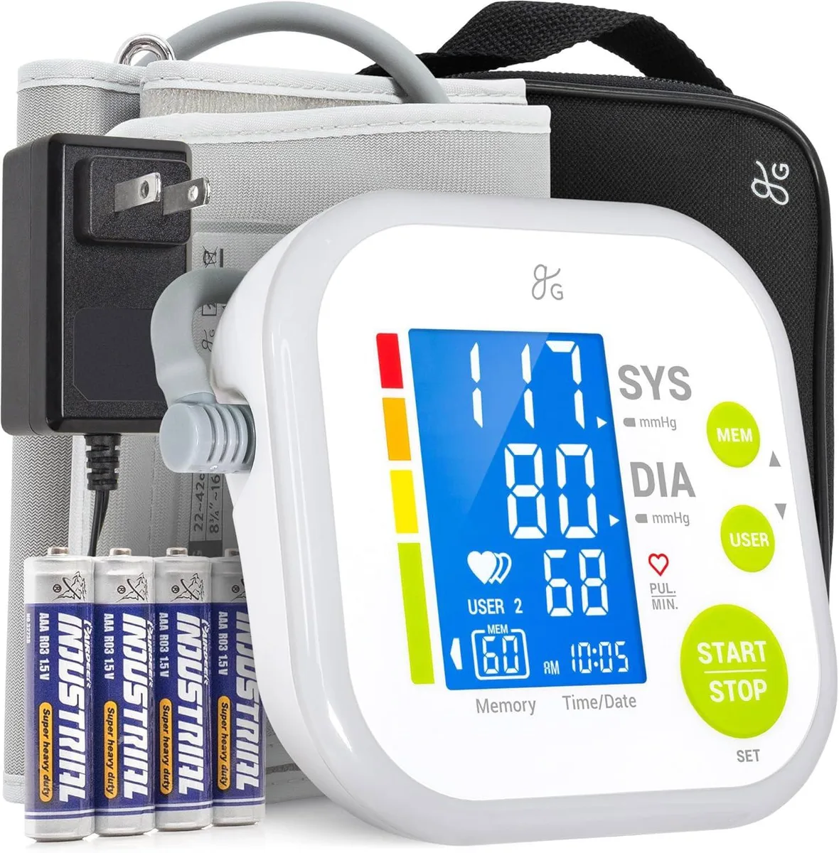  Greater Goods Blood Pressure Monitor 0602 Wide-Range Cuff 22-42 cm — product photo