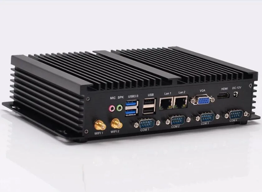 Defendwe Defendwe Industrial Fanless Mini PC Barebone Celeron 1037U 4G RAM 16G SSD — product photo