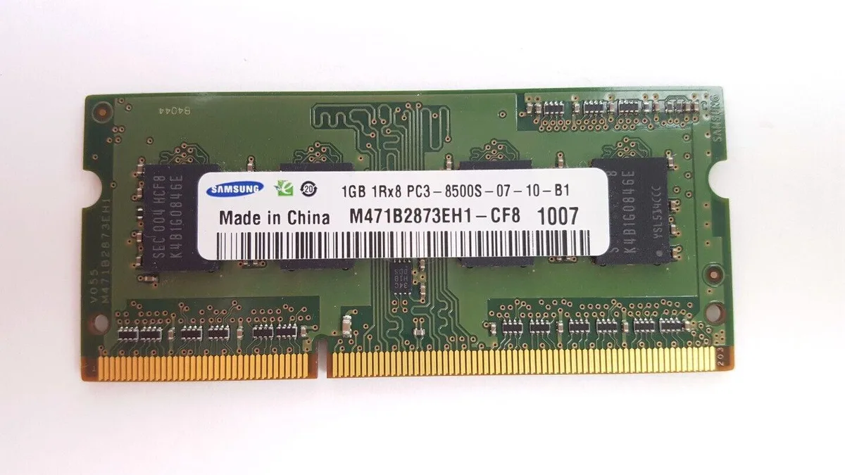 SAMSUNG SAMSUNG M471B2873EH1-CF8 1GB DDR3-1066 204-pin SO-DIMM desktop RAM — photo du produit