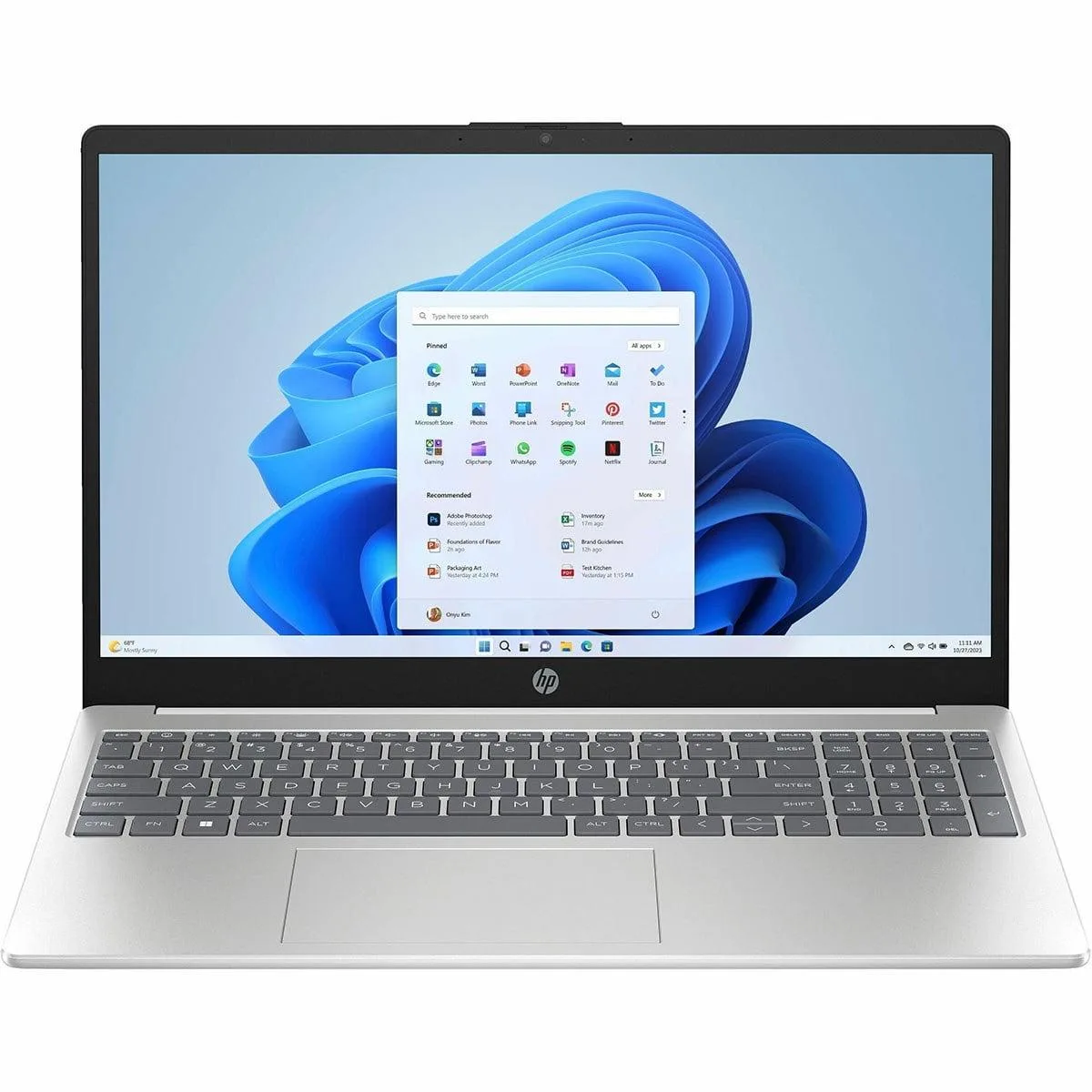 HP HP 15-fc0307ds-RB laptop 15.6" HD Touch Ryzen 3 7320U 8GB 256GB Blue — toote foto