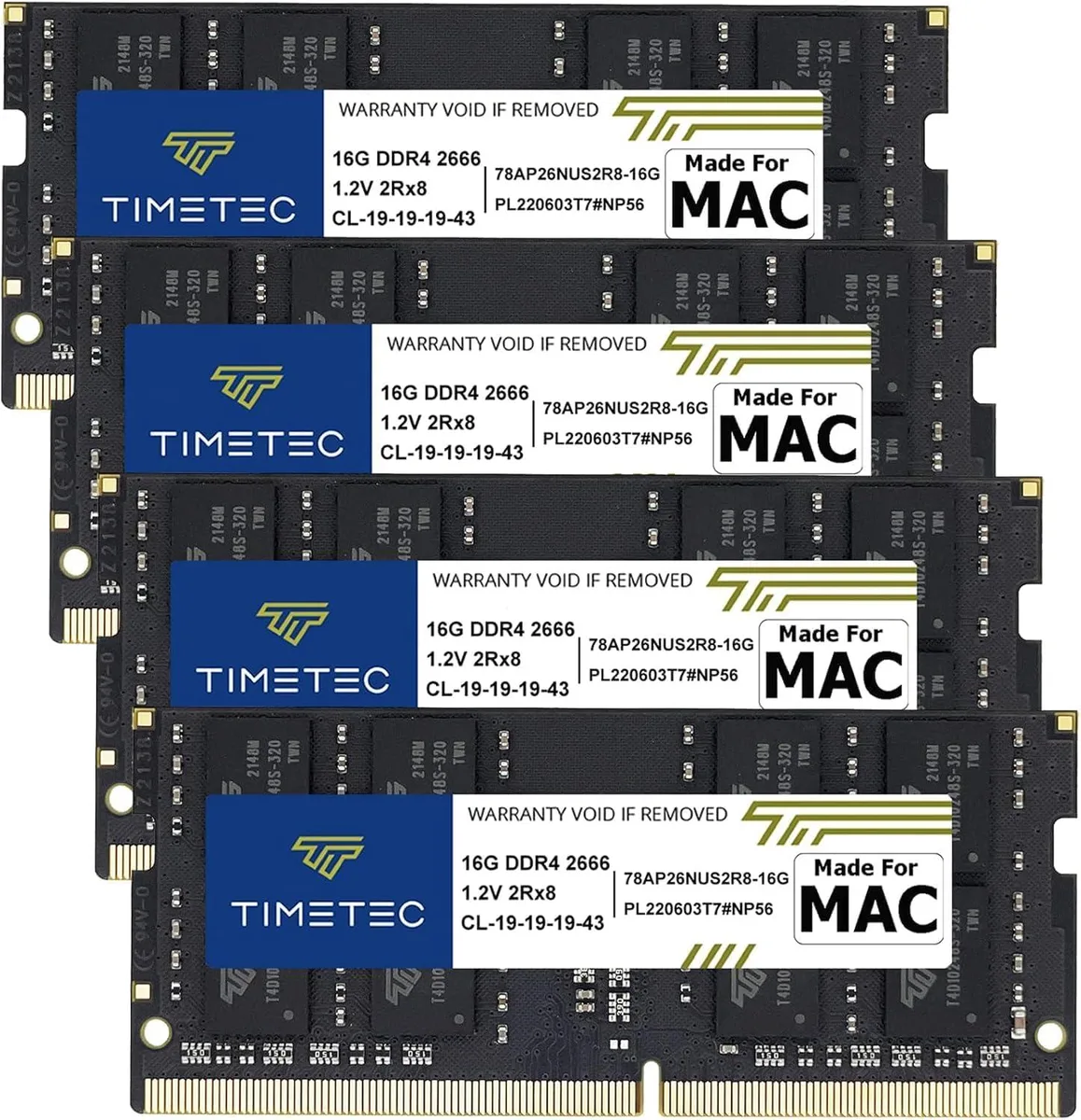 Timetec Timetec MR-H16D426S7E 64GB (4x16GB) DDR4 2666 CL19 laptop RAM — ภาพสินค้า