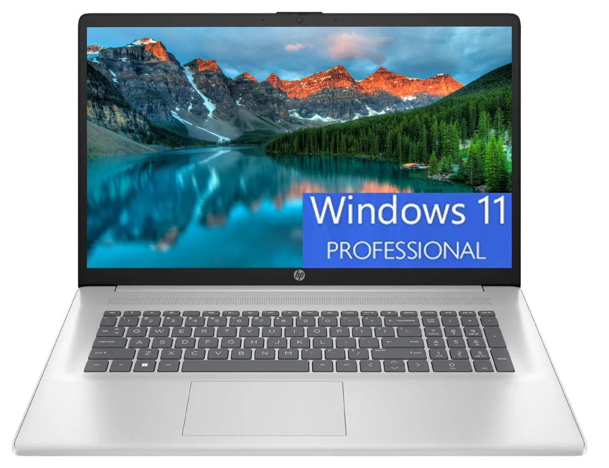 HP HP 17 laptop i3-1215U 16GB 512GB 17.3" FHD Windows 11 Pro Silver — product photo