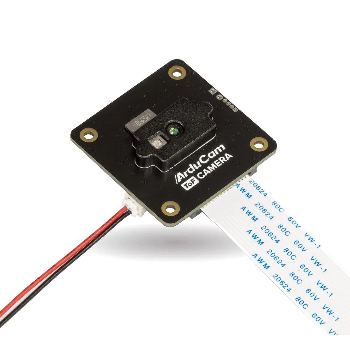 KEHIPI ToF camera module in protective case, 0.43MP rolling shutter sensor with IR emitter for depth sensing
