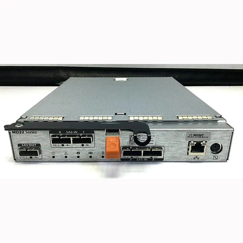 Red rectangular ATX power supply unit with rear fan grille and side label