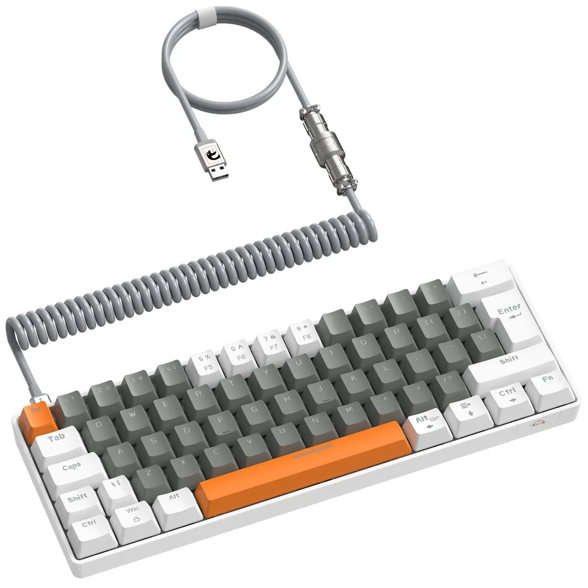 Redragon RK-T60 62-key wired gaming keyboard Gray Red Switch — produktfoto