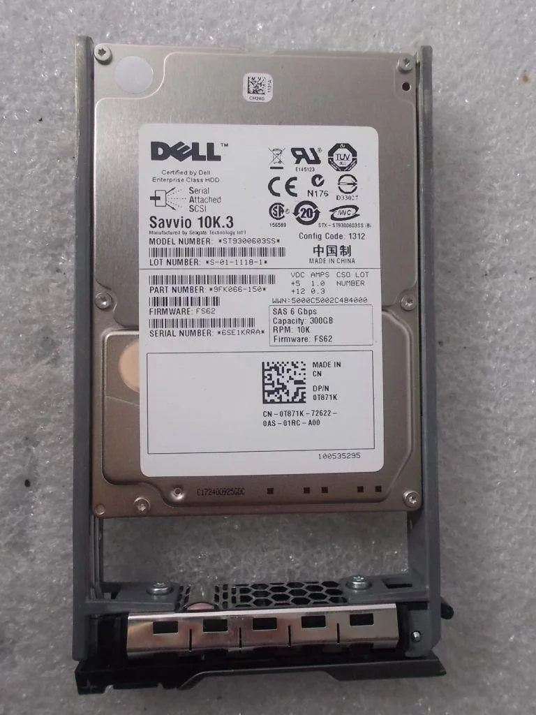DELL DELL ST9300603SS 300GB 10K 2.5" SAS internal hard drive — foto del producto