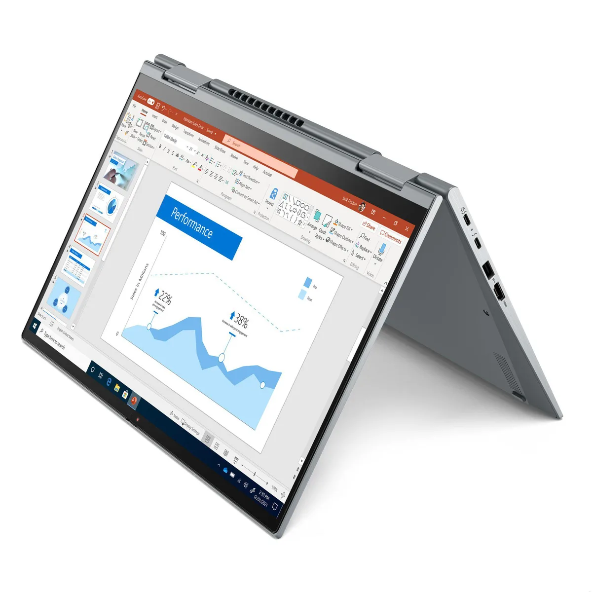 Lenovo Lenovo ThinkPad X1 Yoga Gen 4 2-in-1 business laptop 14" FHD+ IPS touchscreen i5-1135G7 8GB 2TB SSD Gray — fotografija proizvoda