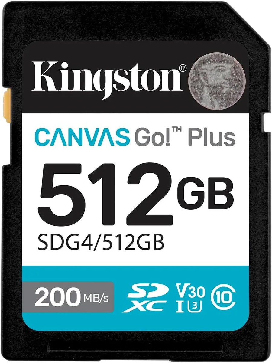 Kingston Technology Corp. Kingston Technology Corp. SDXC Canvas Go Plus (SDG4) 512GB memory card — foto produk