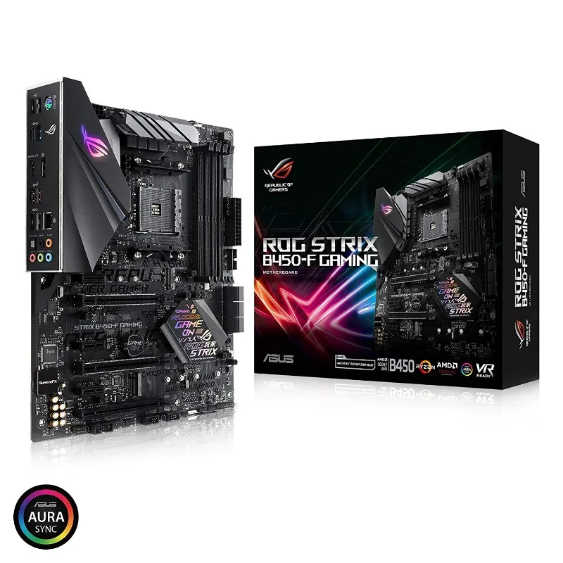ASUS ASUS ROG STRIX B450-F GAMING AM4 SATA 6Gb/s USB 3.1 HDMI AMD motherboard — 商品写真