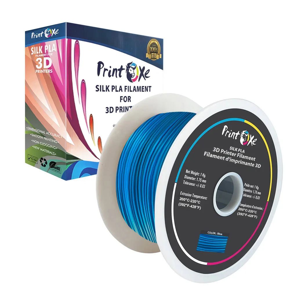 PrintOxe PrintOxe PLA like SILK Blue Filament 1.75 mm 1 Kg — 제품 사진