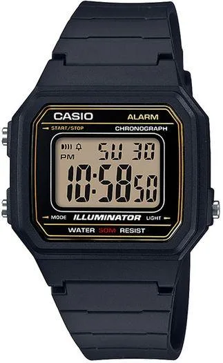 CASIO CASIO W217H9-AV Illuminator Digital Watch 43mm Resin Black — product photo