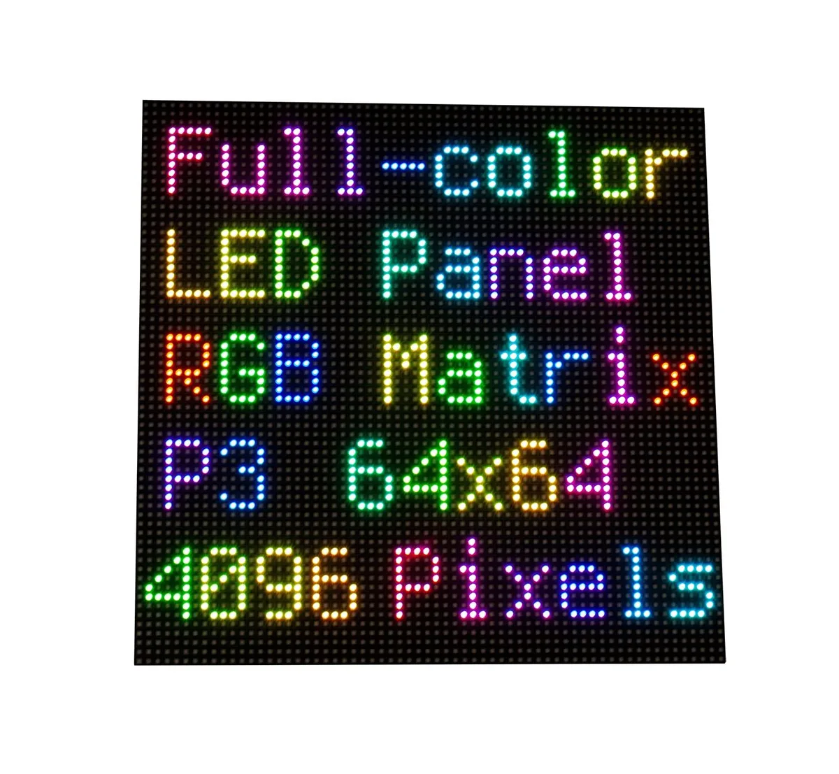 LORDWORLD LORDWORLD 64×64 RGB LED Matrix Panel 4096 LEDs 3mm Pitch development board — foto del prodotto