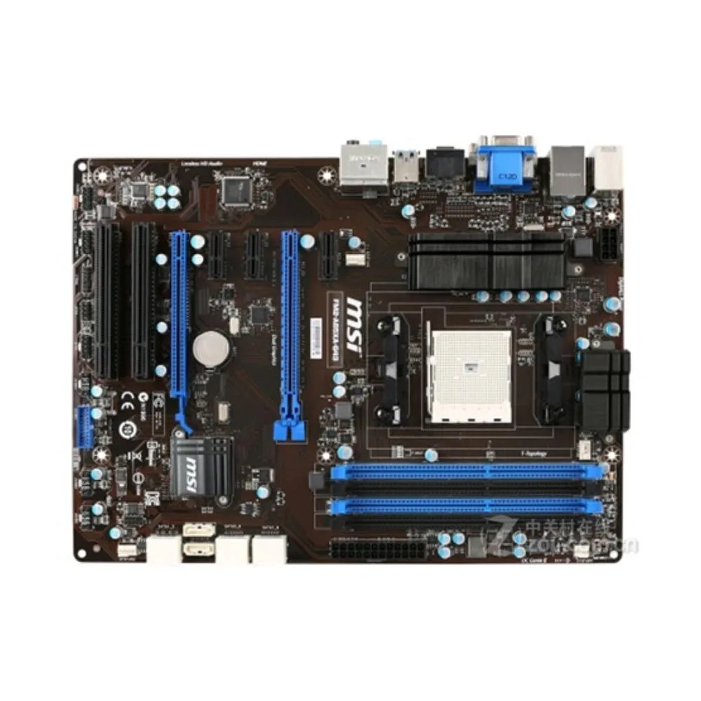MSI MSI FM2-A85XA-G43 AMD A85X Socket FM2 DDR3 ATX Motherboard — product photo