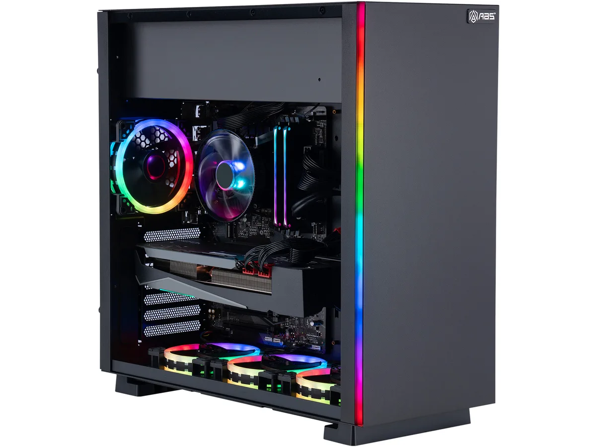 Rosewill Prism S500 mid-tower case with RGB lighting and glass side panel