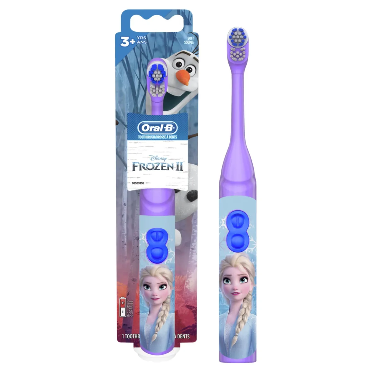  Waterpik Kids Battery Power Electric Toothbrush Disney Frozen Soft age 3+ — foto del prodotto