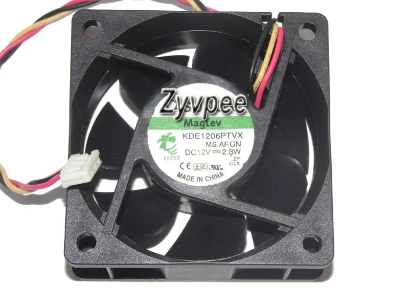 Zyvpee Zyvpee KDE1206PTVX 60x25mm 3-pin 12V 2.8W maglev case fan — ภาพสินค้า