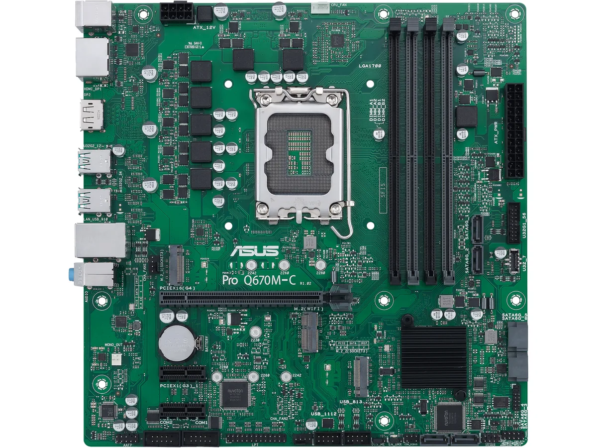 ASUS ASUS 90MB19E0-MVAAYC PRO Q670M-C-CSM Intel motherboard — Produktfoto