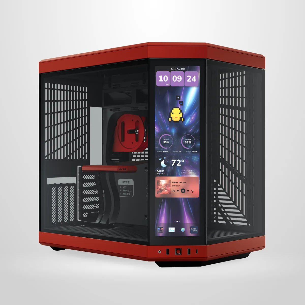 HYTE HYTE Y70 Touch CS-HYTE-Y70TTI-RB PC Case Black Cherry — product photo