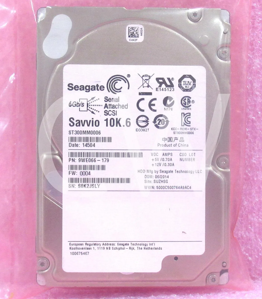 Seagate Seagate ST300MM0006 300GB 10000RPM 6Gbps 64MB 2.5" SAS internal hard drive — fotografija proizvoda