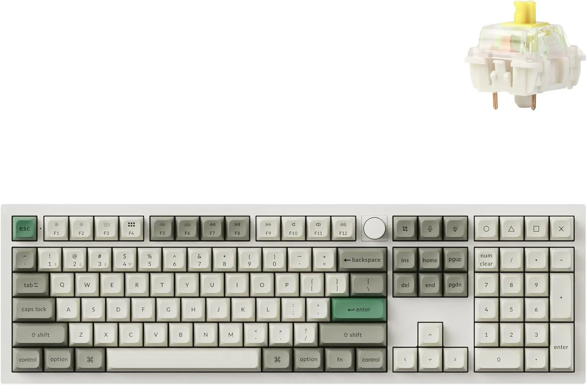 usbroway usbroway Q6 Max Full-Size Mechanical Keyboard White 6063 Aluminium — zdjęcie produktu
