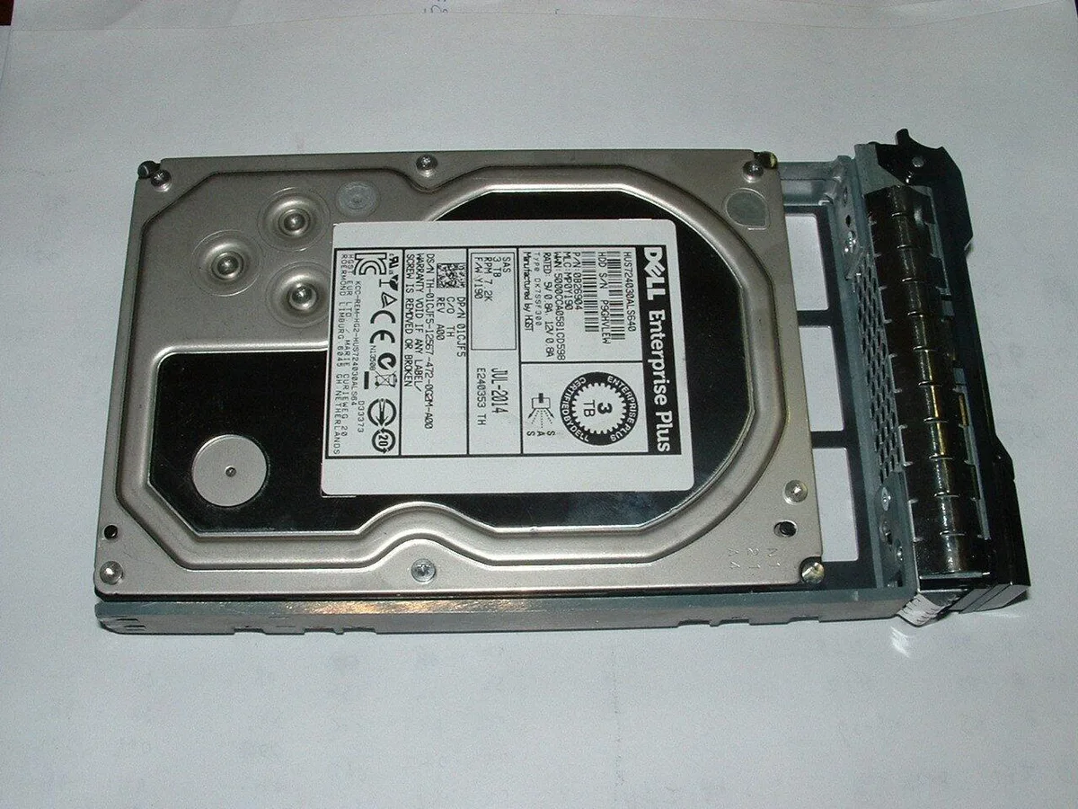 DELL DELL 1CJF5 3TB 7200RPM 3.5" SAS internal hard drive — zdjęcie produktu