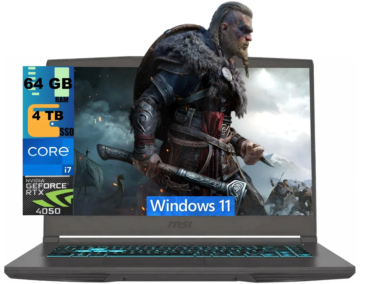 MSI MSI Thin 15 Raider 64GB 4TB gaming laptop — product photo
