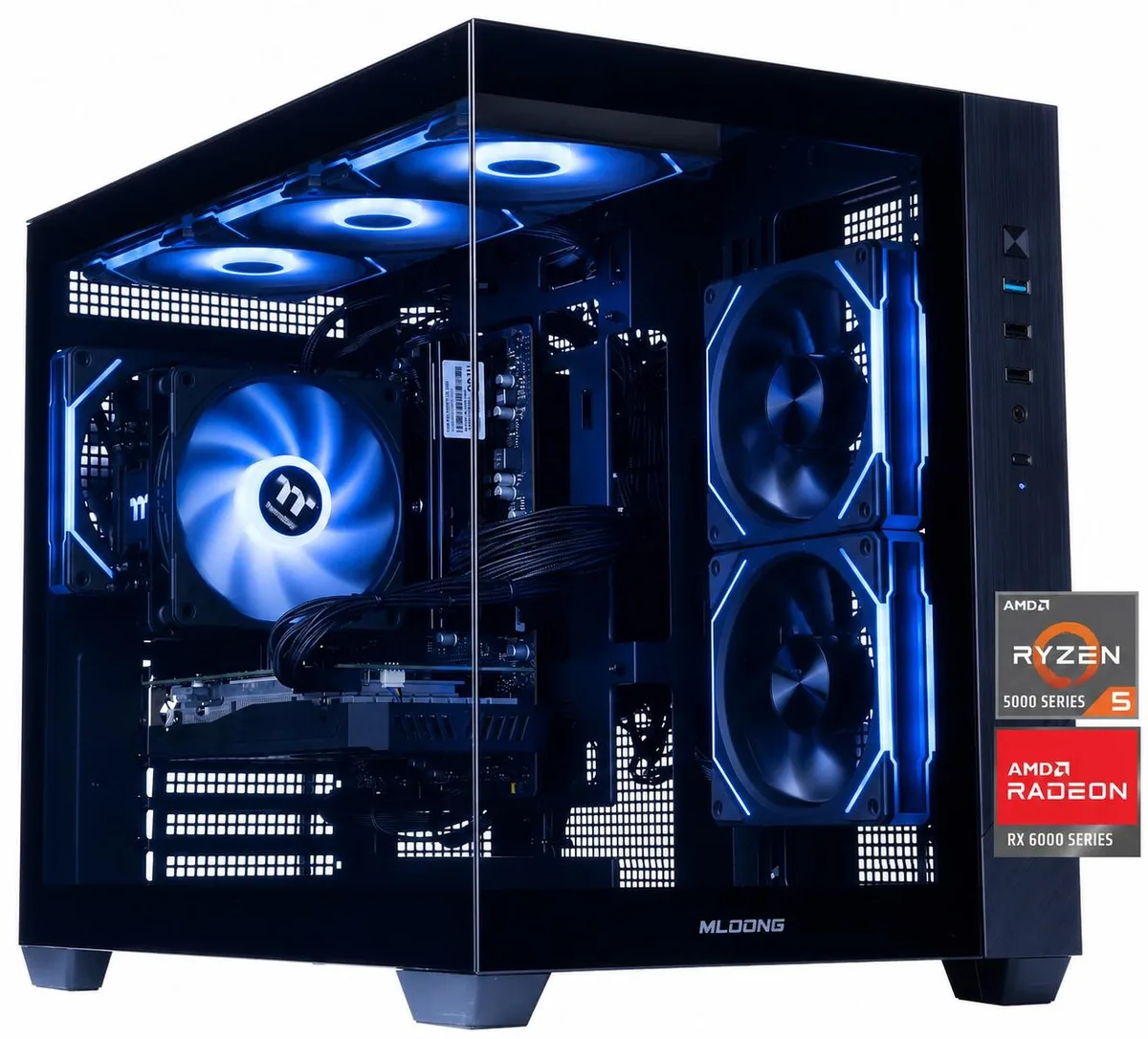 MLOONG MLOONG Ryzen 5 5500 RX 6500 XT 16 GB 500 GB Gaming PC — product photo