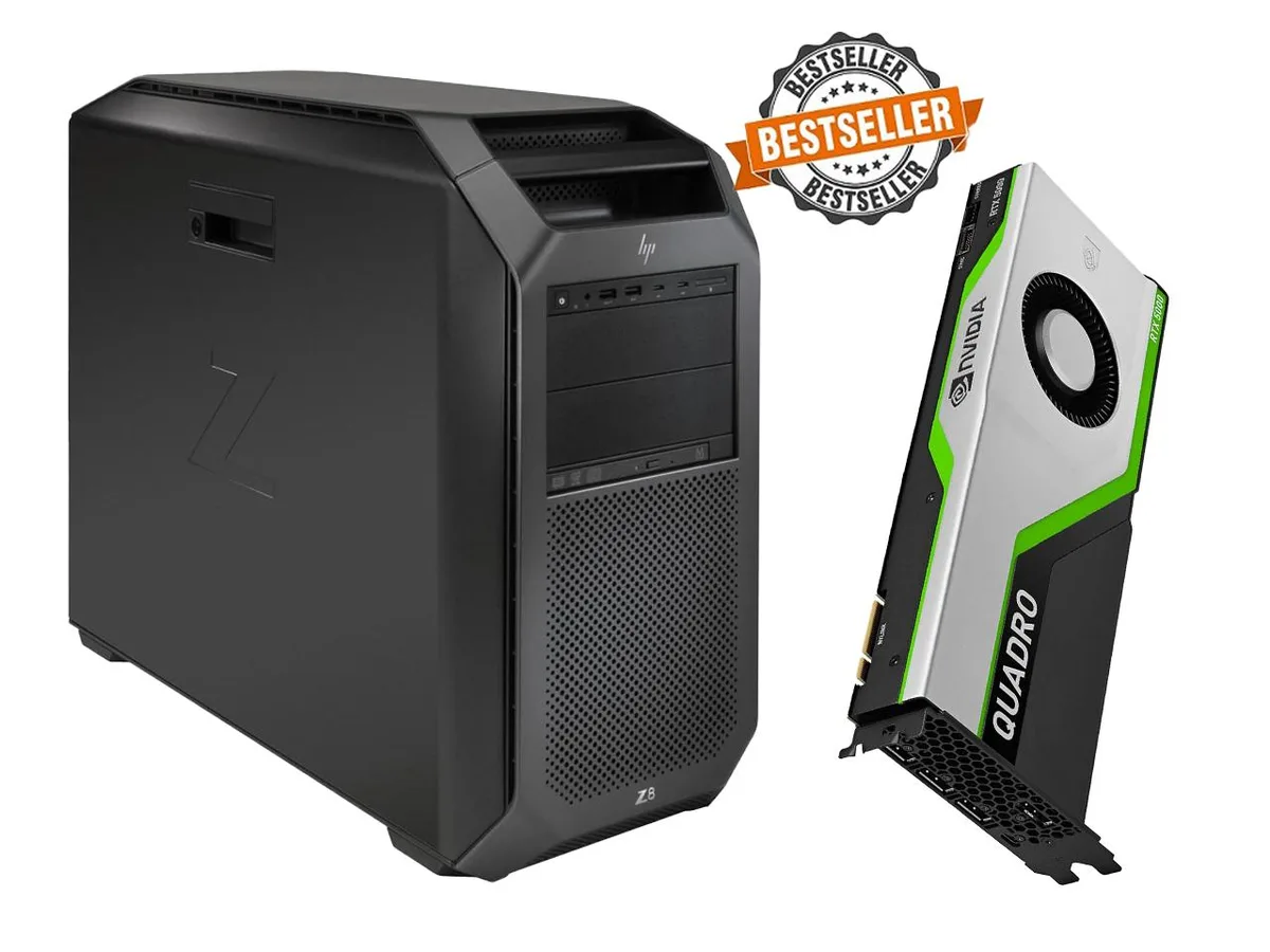HP HP Z8 G4 Workstation Dual Xeon Gold 6148 20-Core 2.4 GHz 16GB DDR4 2TB NVMe RTX 5000 — product photo