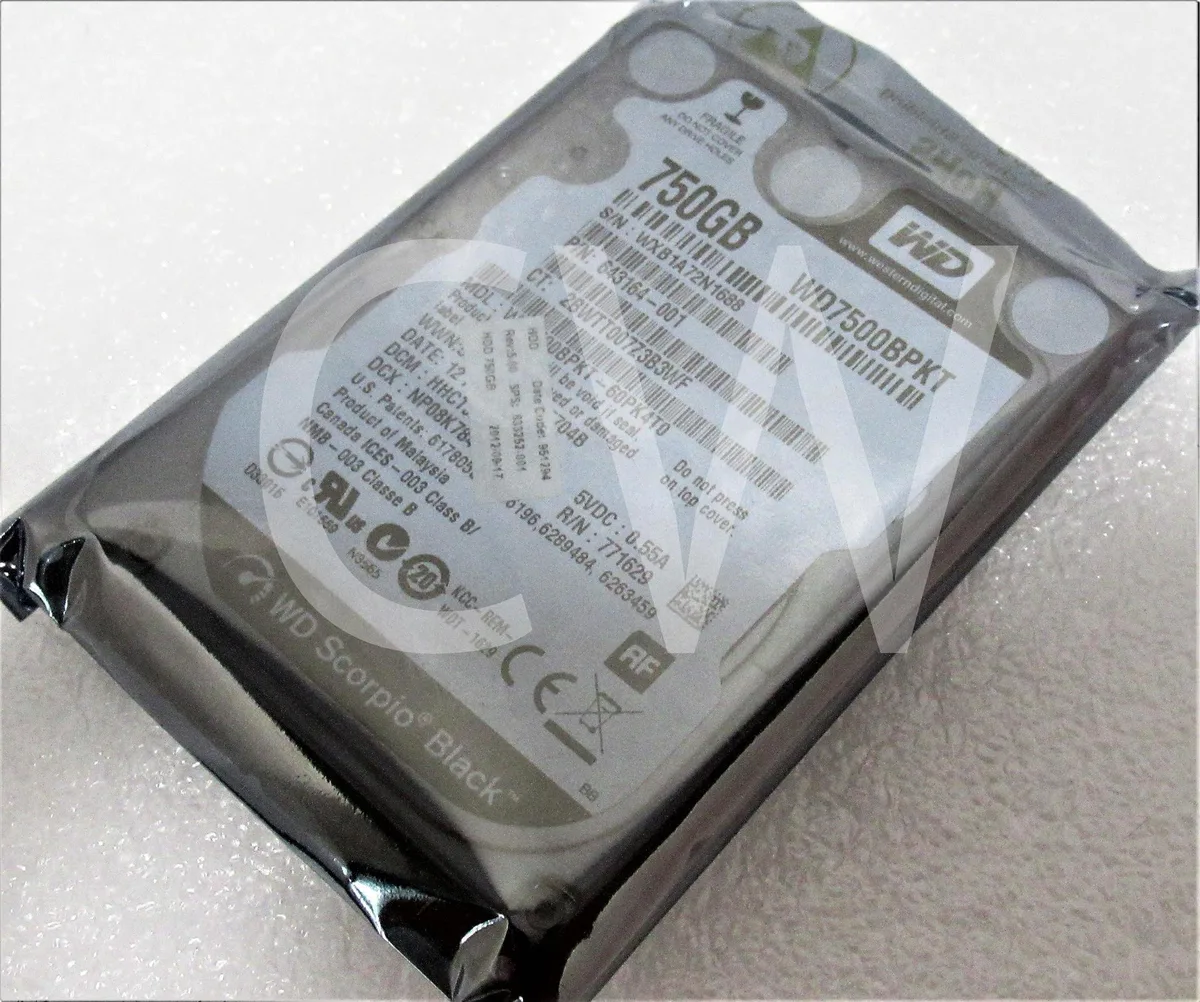 Western Digital Western Digital WD7500BPKT 750GB 7200RPM 2.5" SATA internal hard drive — produktbild
