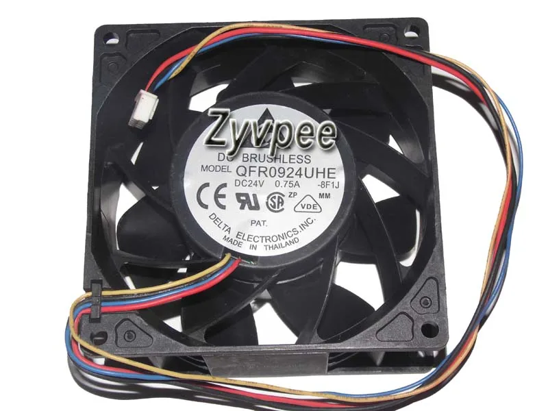 Zyvpee Zyvpee QFR0924UHE -8F1J 90x38mm 24V 0.75A 4-pin case fan — foto produk