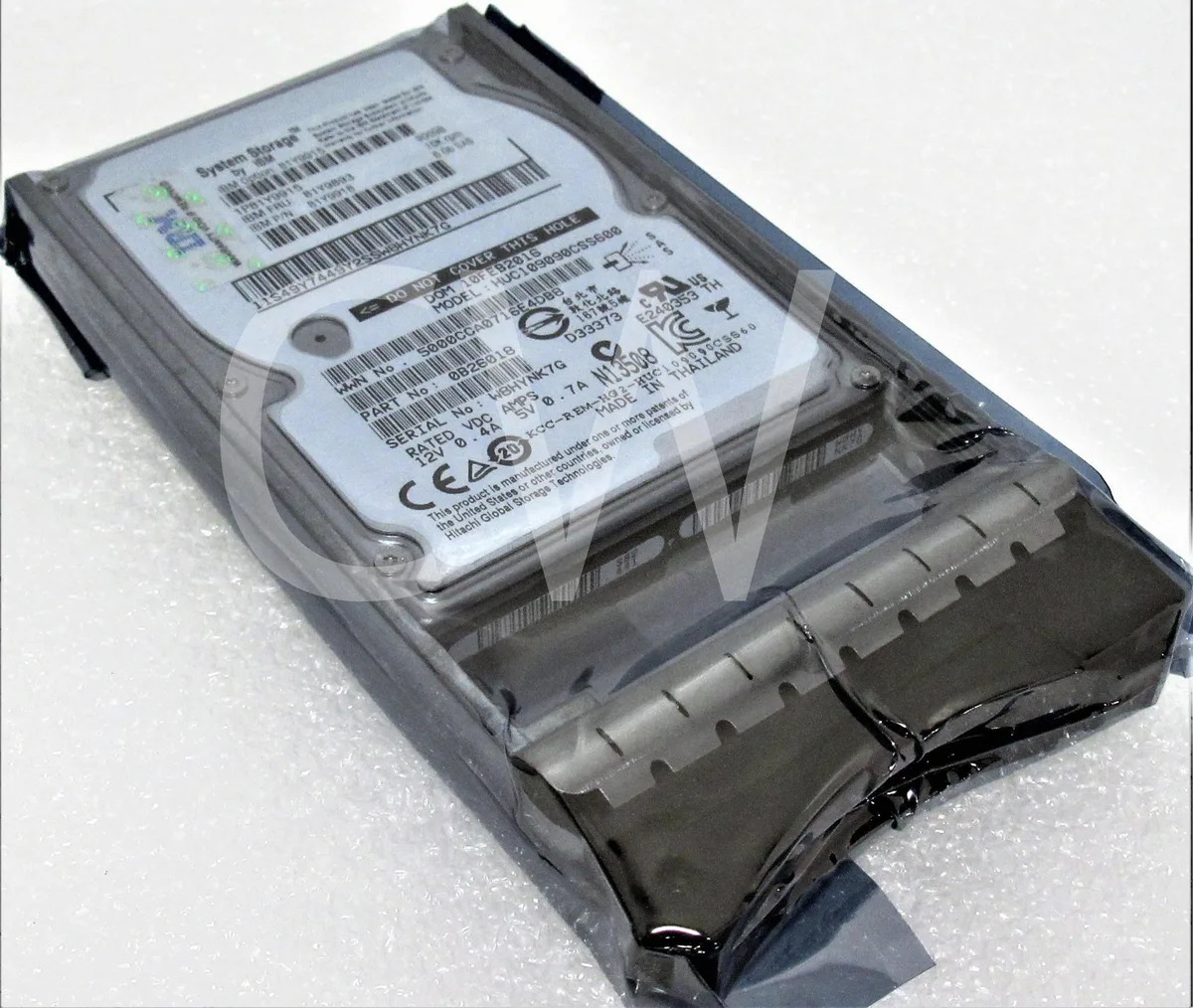 2.5 inch SAS hard drive in IBM caddy tray