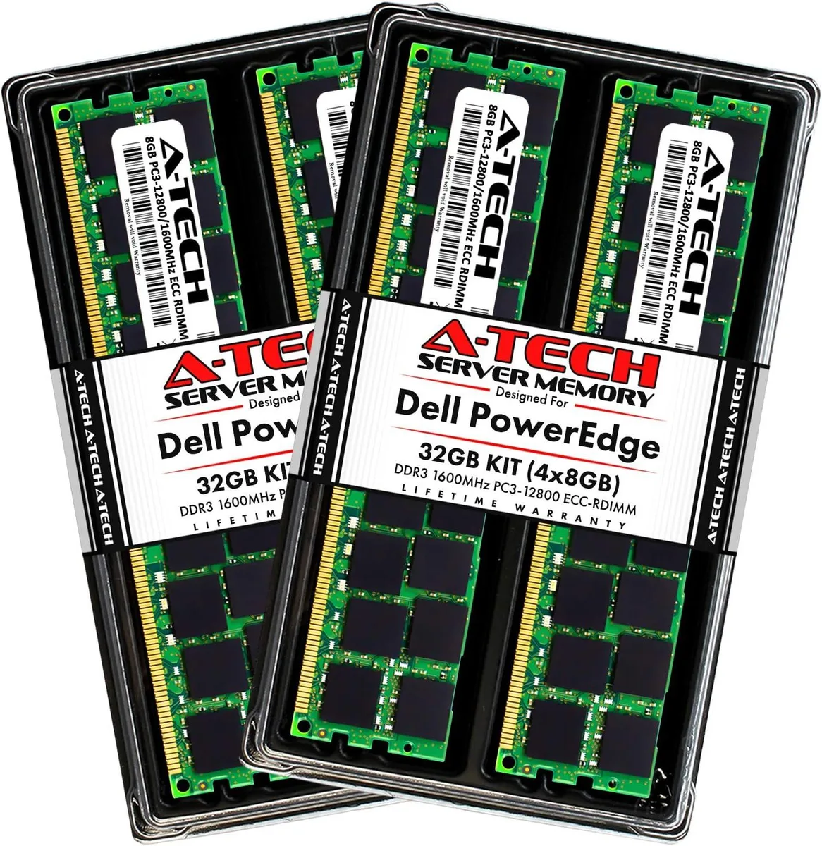 A-Tech A-Tech 32GB (4x8GB) DDR3 1600 ECC RDIMM 2Rx4 1.5V memory upgrade — product photo