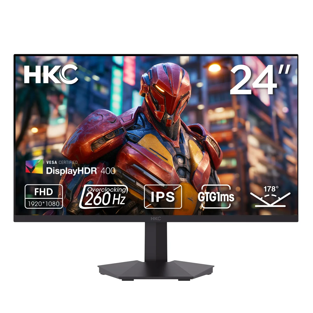 HKC HKC G24H3D 23.8" 260Hz Fast IPS gaming monitor — product photo