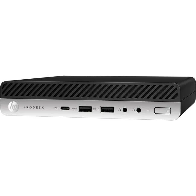 Compact black desktop mini tower with front ports